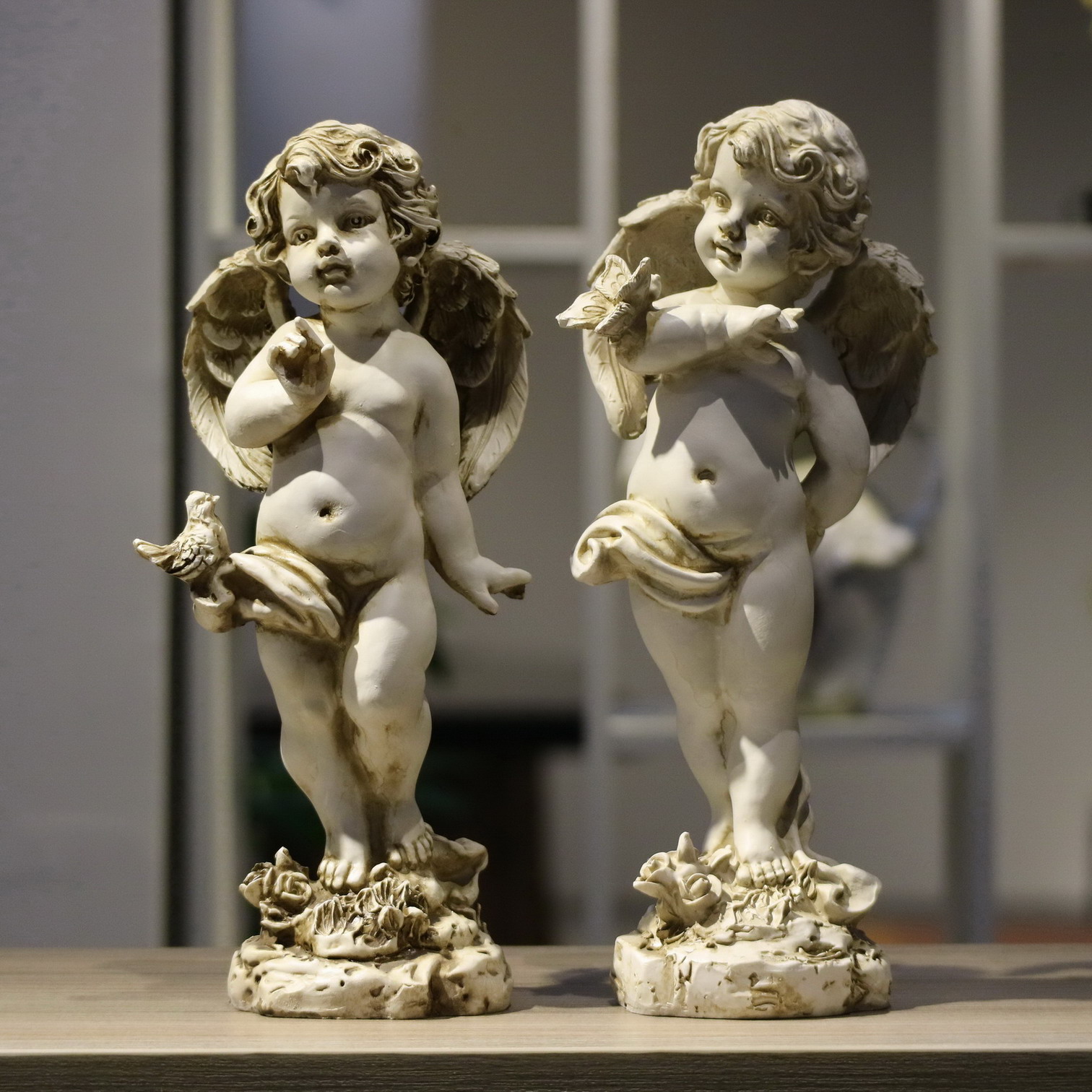 Resin Art Wedding Gift - Figurine d'ange rétro en résine 29