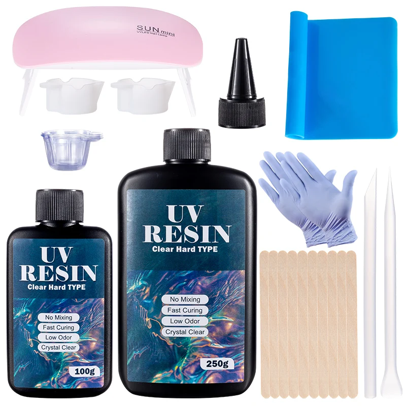 Resin Art Equipment - Kit de colle en résine UV
