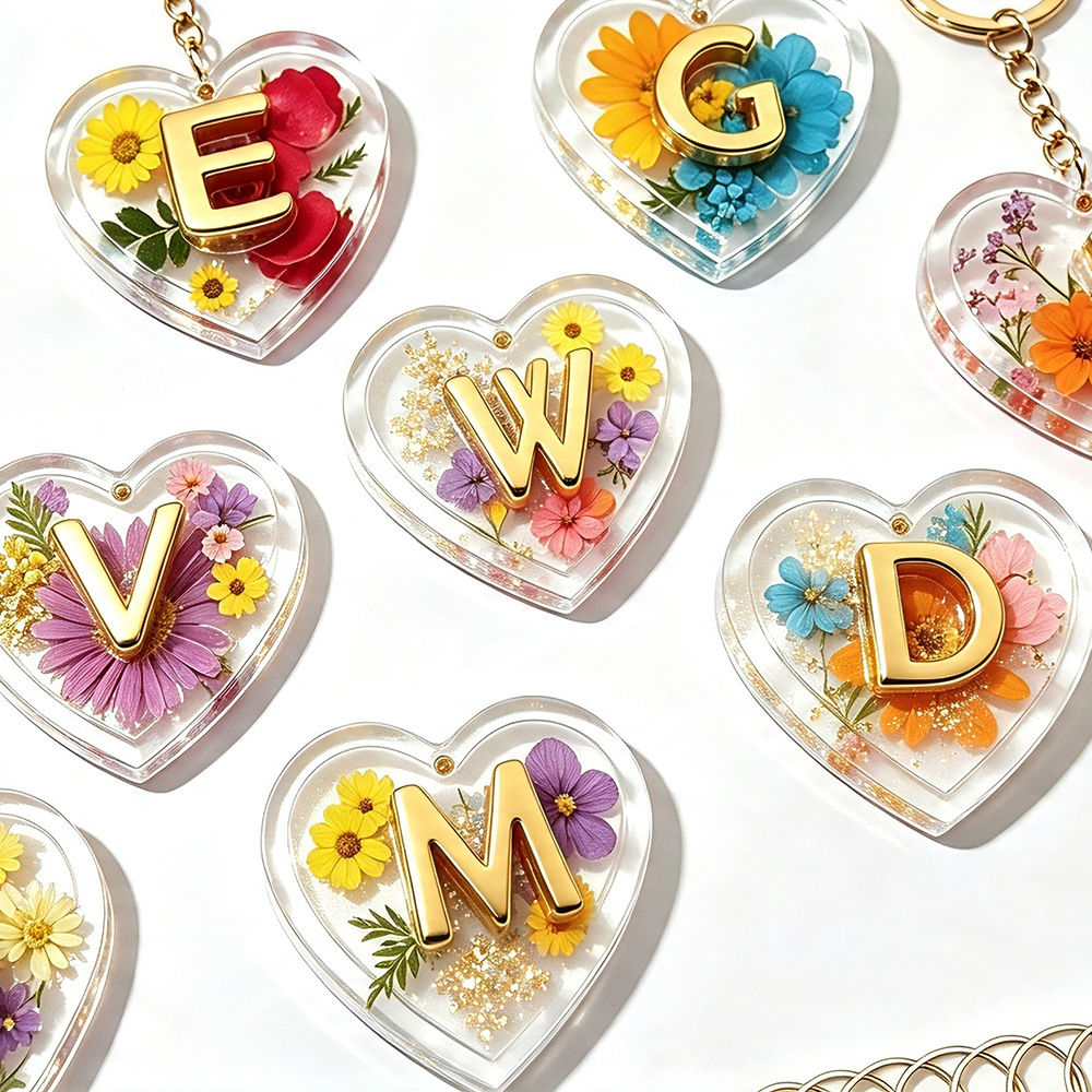 Resin Art Alphabet - Moules en silicone complets 26 lettres