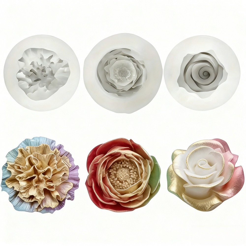 Resin Art Wedding Gift - Moules en silicone 3 pièces pour