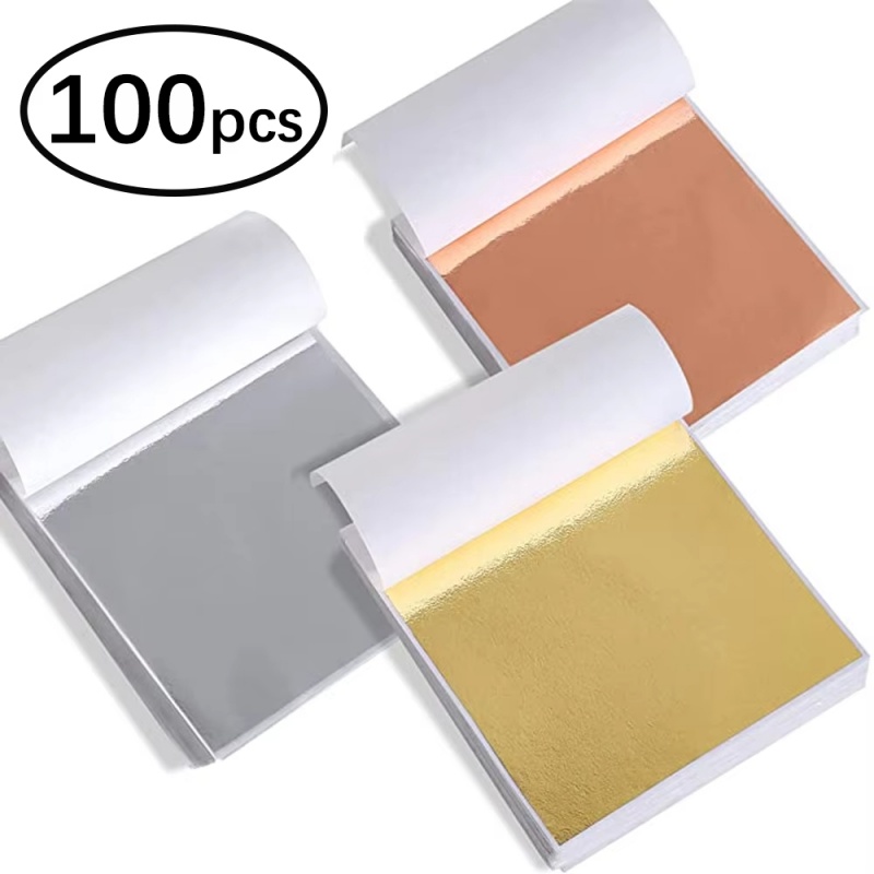 Resin Art Wedding Gift - 100 feuilles de papier imitation or,