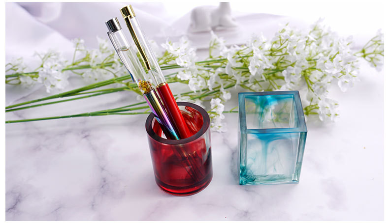 Conteneur de stylo rond, cendr - Resin Art Equipment avis et prix
