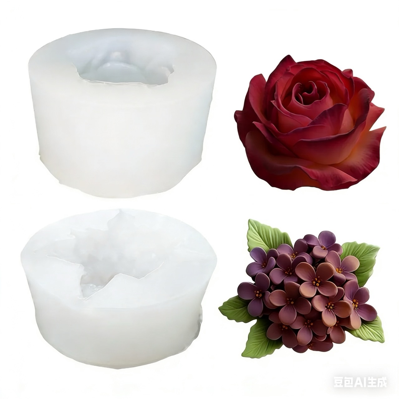 Moules en silicone 3D en deux  - Resin Art Wedding Gift avis et prix